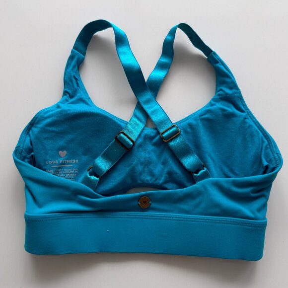 Love Fitness Apparel Teal Impact Sports Bra - Size XS - Picture 5 of 6